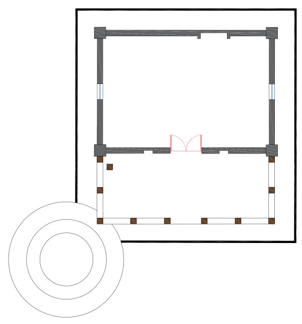 Layout of Sahariya Tribe House